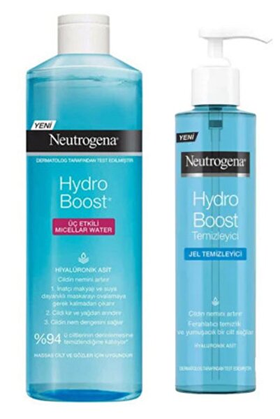Neutrogena Hydro Boost Üç Etkili Mıcellar Water + Jel Temizleyici