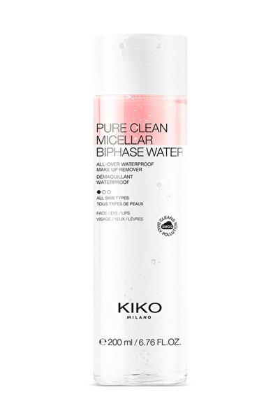 Kiko Çift Fazlı Temizleyici Micellar Su - Pure Clean Micellar Biphase Water 200Ml