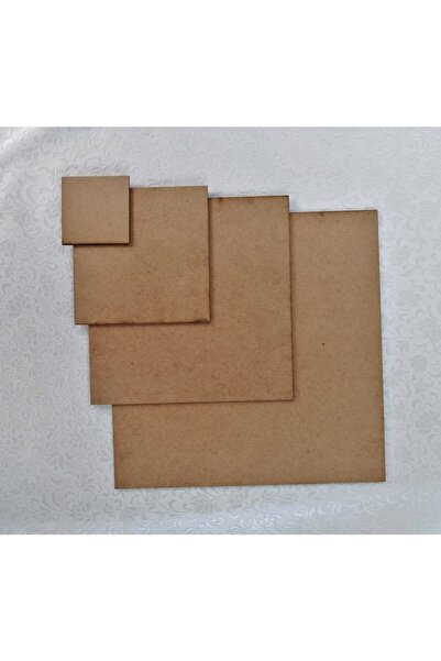 SELENA 3mm 40cm*40cm Lazer Kesim Ham Mdf Kare Tuval Supla