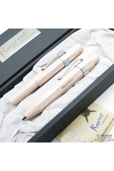 Kaweco Sport Kalem Seti Macchiato | Roller Kalem + Tükenmez Kalem Set | Isme Özel Kalem
