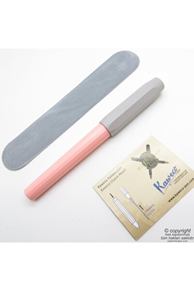 Kaweco Perkeo Dolma Kalem Somon / Bej Kadife Kılıflı | Isme Özel Kalem