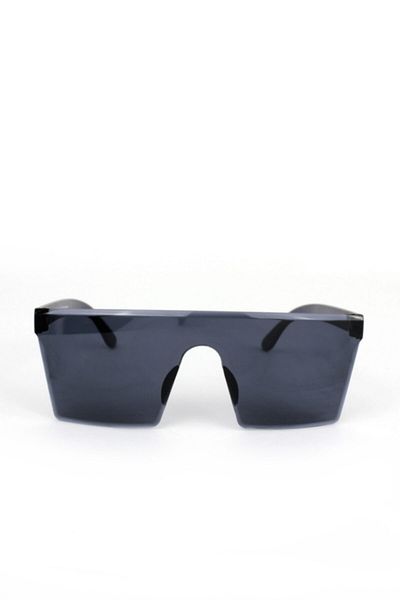 Makro Optik Large Square Black Women's Sunglasses