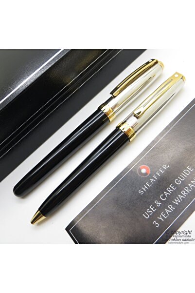 Sheaffer Prelude Paladyum Altın Dolma Kalem + Tükenmez Kalem 337 | Isme Özel ...