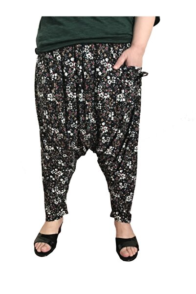 ZEUS Women's Floral Patterned Peasant Shalwar Standard Size