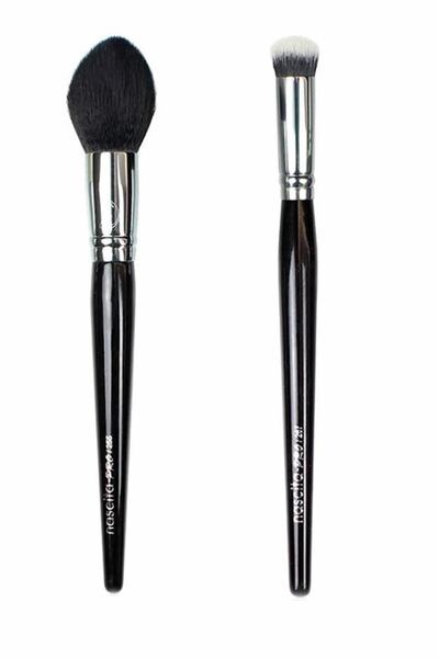 nascita Pro Round Angled Blush Brush 0255 + Pro Round Tip Concealer Brush 026...