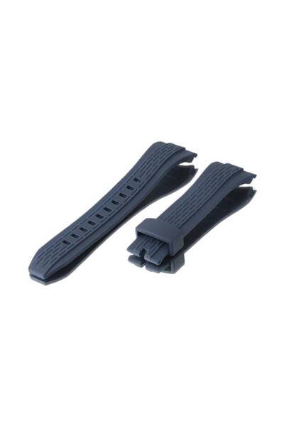 Trendburada حزام سيليكون متوافق مع ساعة Seiko Lord باللون الأزرق الداكن