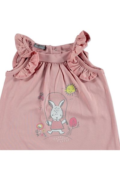 Bambaki Rabbit Single Jersey Summer Barbatuse for Baby Girl