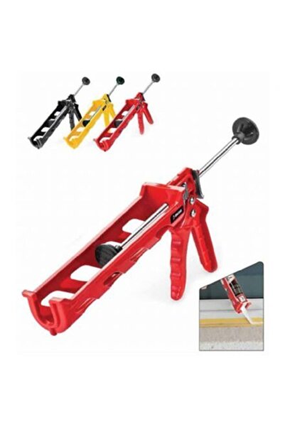 SGS Plastik Kırmızı Silikon Tabancası -278 Mastik Tabancası