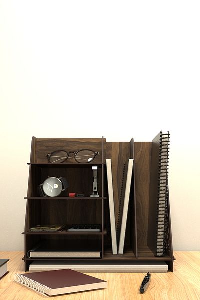KUK Design Кафяв офис органайзер за бюро