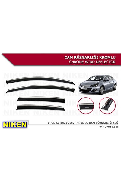 Niken Opel Astra J 2015 2016 2017 2018 2019 2020 Model Kromlu Cam Rüzgarlığı