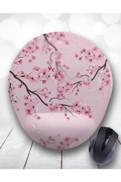 Atölye Çizgi Sakura Çiçeği Bilek Destekli Mouse Pad