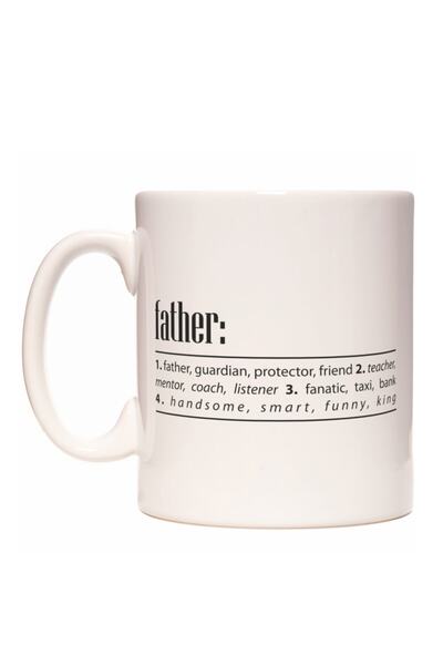 Rock'n Fox كوب بتصميم تعريف القاموس لعيد الأب والأب