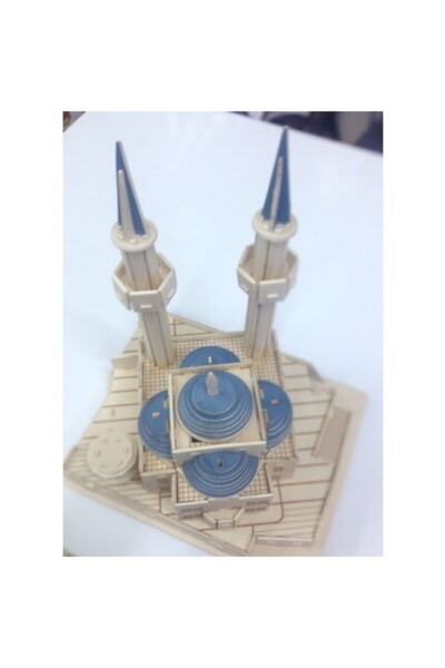 Genel Markalar 3D Ahşap Büyük Boy Camii Maketi Puzzle, Renkli ve Detaylı Deko...