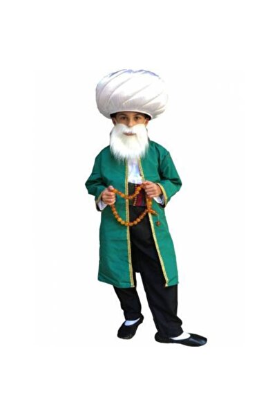 DilekKostüm زي الزوج من Nasreddin، قبعة من القطن، مسبحة، قميص شالوار، أحذية ب...