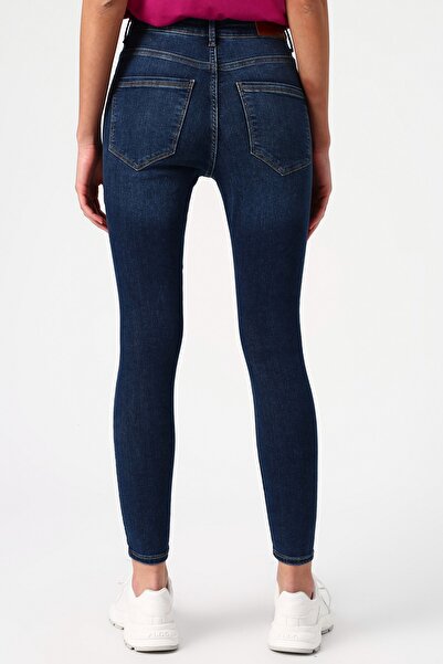 Vero Moda Blaue Damen-Jeans mit schmalem Bein in dunkler Farbe 10193326 VMSOPHIA