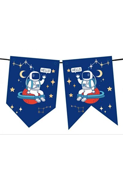 kidspartim Banner sa astronautom koji guta u svemiru