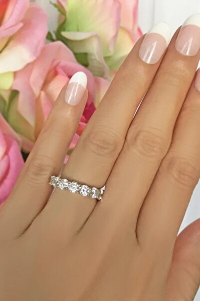 Crystal Diamond Zirconia Işıklı Kutuda 4 Carat Tamtur Yüzük