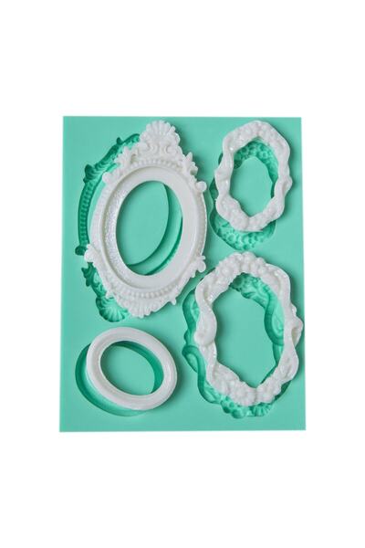 Kurdelya Minik Çerçeveler Silikon Kalıbı