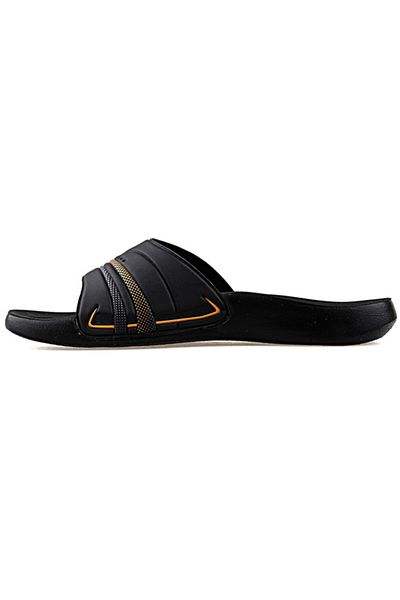Ceyo Men's Black Casual Daily Anatomical Slippers 9100-8