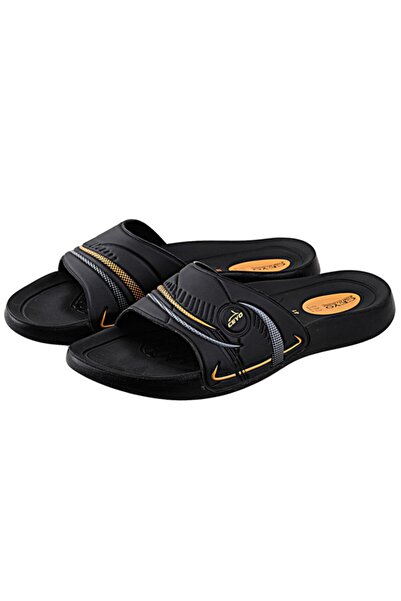 Ceyo Мъжки черни ежедневни анатомични чехли 9100-8