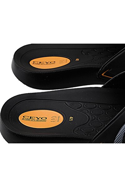 Ceyo Мъжки черни ежедневни анатомични чехли 9100-8