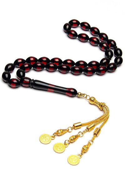 OTTOTESBİH Mărgele de rugăciune din pulbere parfumată cu vânătoare roșie și n...