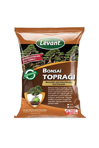 LEVANT Özel Karışım Yüksek Kalite Bonsai Toprağı 10 Lt