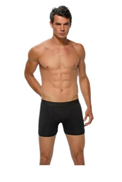 GÜMÜŞ material elastic Bărbați boxeri 3-Plus Negru