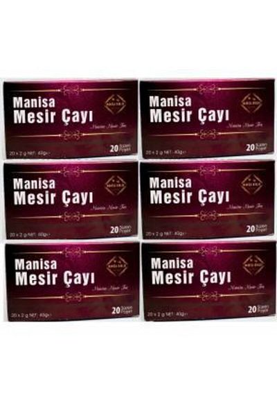 MANİSA BİRLİK Mesir Tea 20 Pieces Bag Set of 6