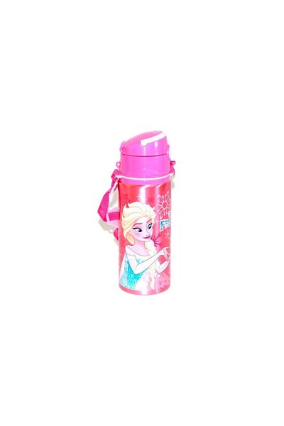 Hakan Çanta Frozen School Water Bottle with Straw Steel Flask 97834 Original