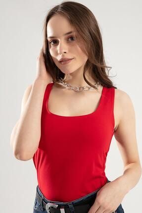 Pattaya Kadin Kirmizi Askili Sifir Kol Tisort Ptty20s 4259 Trendyol