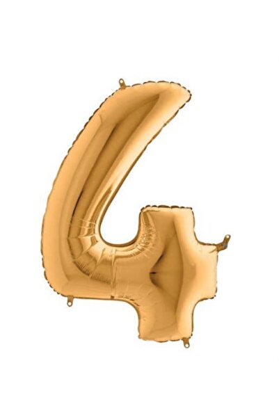 Kikajoy رقم احباط عملاق 102 سم بالون ذهبي 4