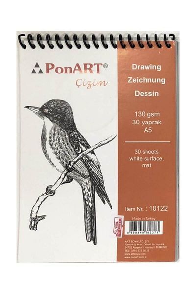 Ponart Block Spiral 130 gr. 30 Pages A5