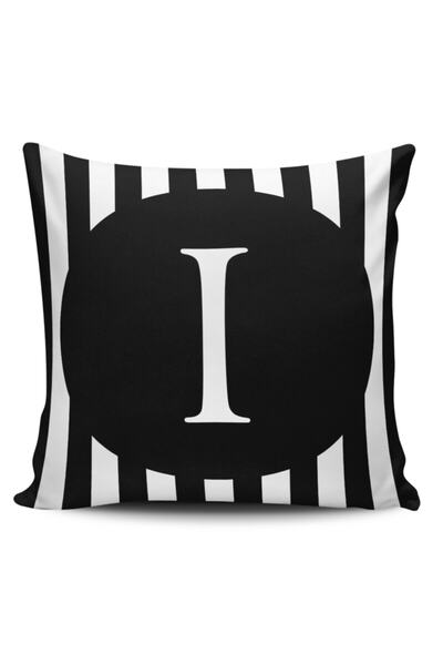 Alkan Homes غطاء وسادة مطبوع رقميًا بحرف I