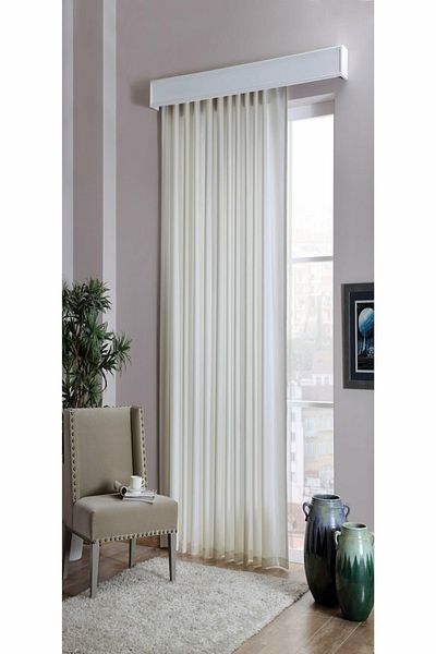 Köşem Çeyiz Luxury Satin Sunshade Curtain Cream 250x260 Cm