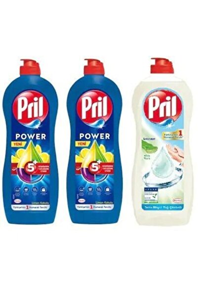 Pril منظف ​​سائل لغسل الأطباق بالليمون 2 × 675 جم + مع لوشن اليو فيرا