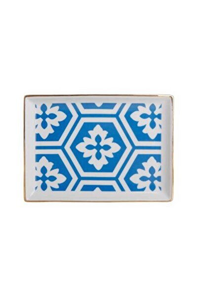 Porland Morocco Kahvaltı Tabağı Desen2 Mavi 18x13cm 04a+p018775