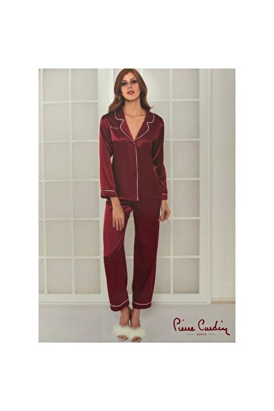 Pierre Cardin Σετ πιτζάμες 1200 με σατέν κουμπιά στο κάτω μέρος