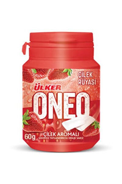 Ülker Çilek Aromalı Şişe Draje Sakız 60 G