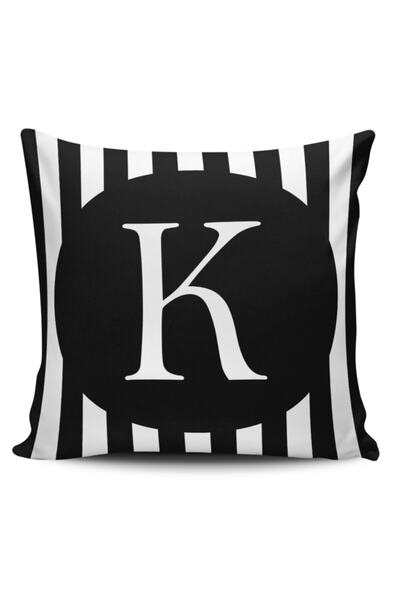 Alkan Homes غطاء وسادة مطبوع رقميًا بحرف K