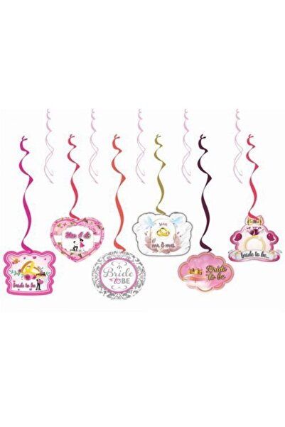 kidspartim Set de 6 ornamente de tavan pentru mireasă