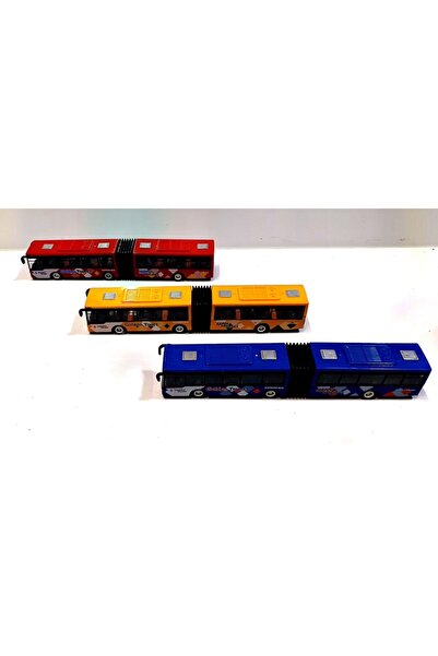 Hepsilazım Şehir Yolcu Otobüs Oyuncak Çek Bırak Körüklü Seyahat Otobüsü Kırılmaz Metrobüs 22cm