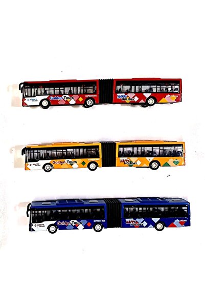 Hepsilazım Şehir Yolcu Otobüs Oyuncak Çek Bırak Körüklü Seyahat Otobüsü Kırılmaz Metrobüs 22cm