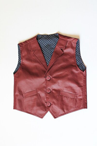 Tiga Kids Erkek Çocuk Bordo Yelek