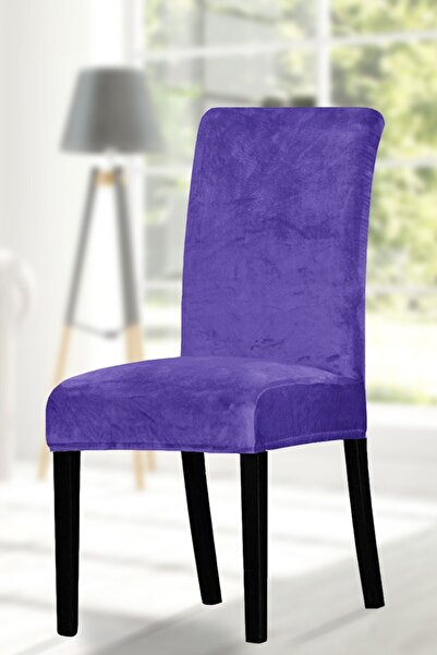 ihsantrade غطاء كرسي. 6 قطع. نسيج مخملي عالي الجودة. حافظة ليكرا كبيرة الحجم ...