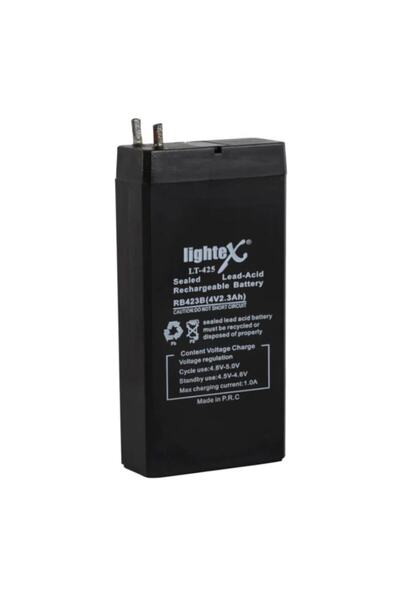 Lightex Lt-425 4v 2.3 Ah Bakımsız Işıldak Aküsü