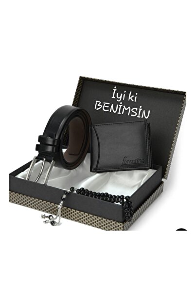 MKM Erkek Hediyesi Cüzdan Kemer Tesbih Seti (hediyecio)