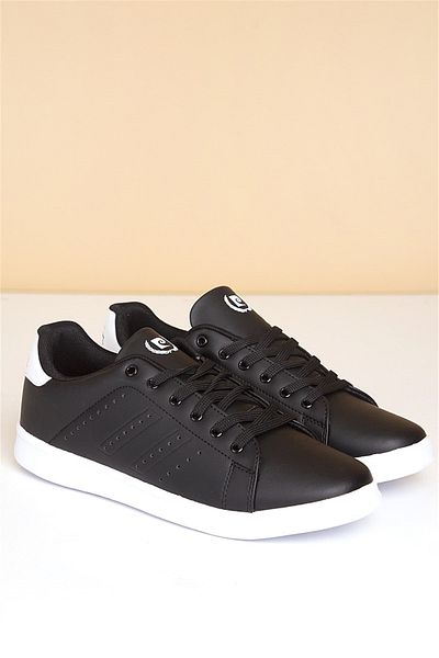 Pierre Cardin Men's Casual Sports Shoes-Black-White PCS-10152