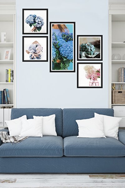 Cadran Collage Style 5 Parçalı Mdf Tablo Atf272