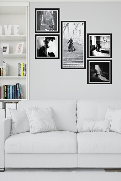 Cadran Collage Style 5 Parçalı Mdf Tablo Atf280